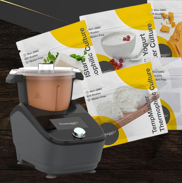 Bundle & Save 10% off All Ingredients – Fromaggio Cheese Maker (Copper) + All Ingredients