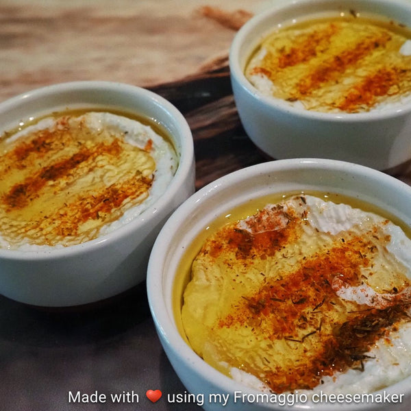 Mediterranean Style Marinated Crottins